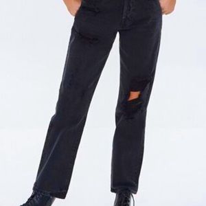 Black Denim boyfriend jeans